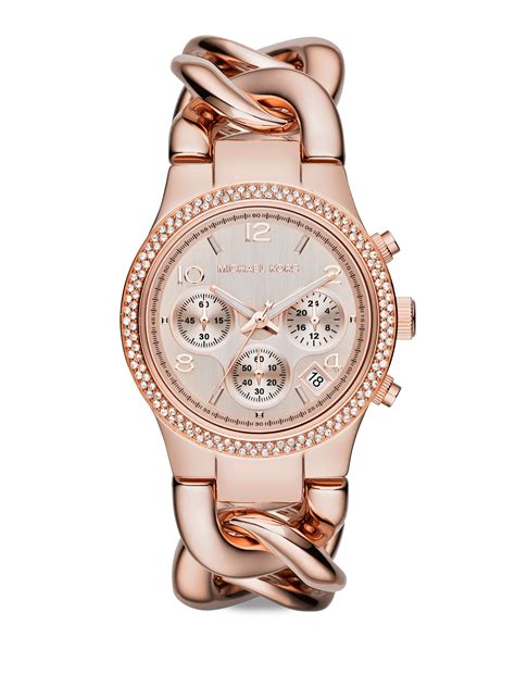 damenuhr rosegold michael kors|michael kors rose gold bracelet.